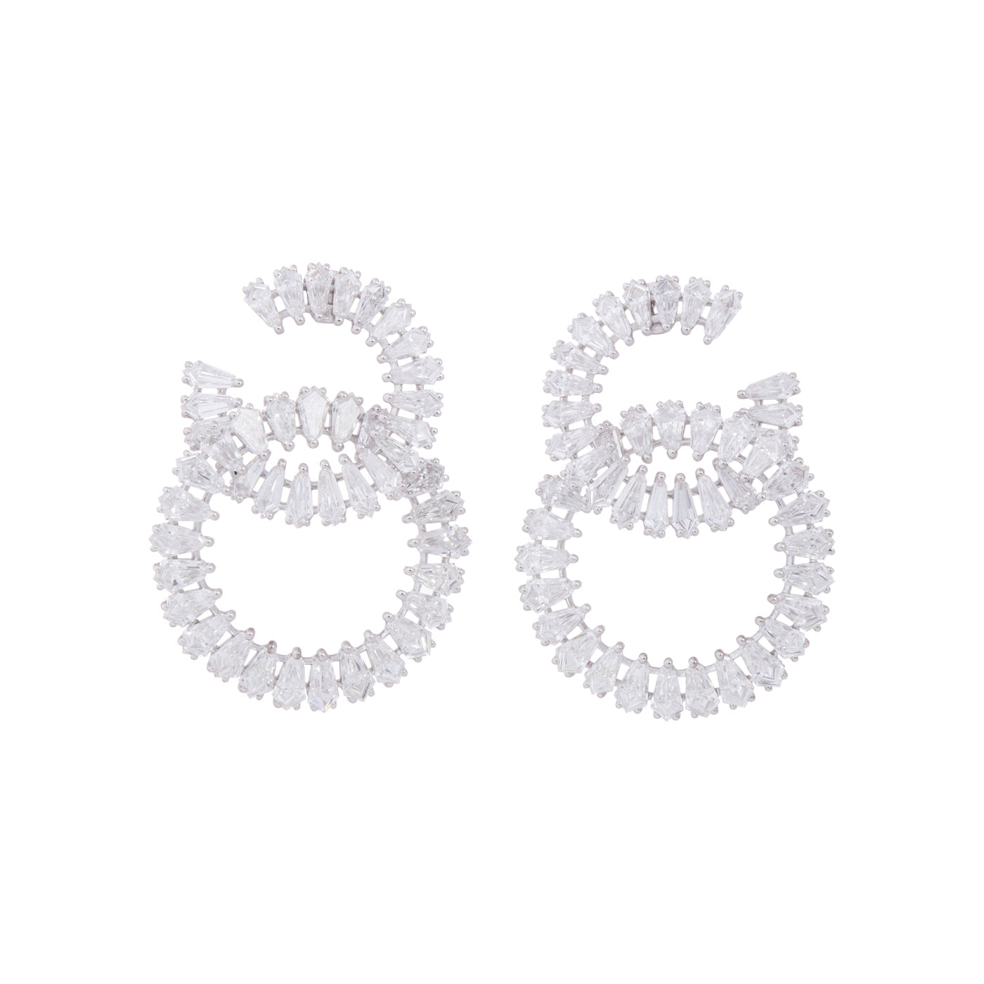 Kite Diamond Earrings | White Gold | Earrings Earrings