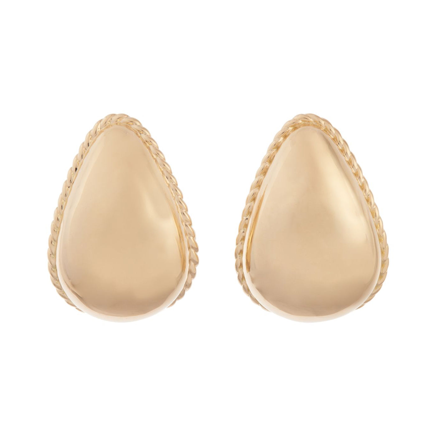 Anjou Earrings | Yellow Gold / 1.5 x 1 in (3.7 x 2.6 cm) | Earrings Earrings
