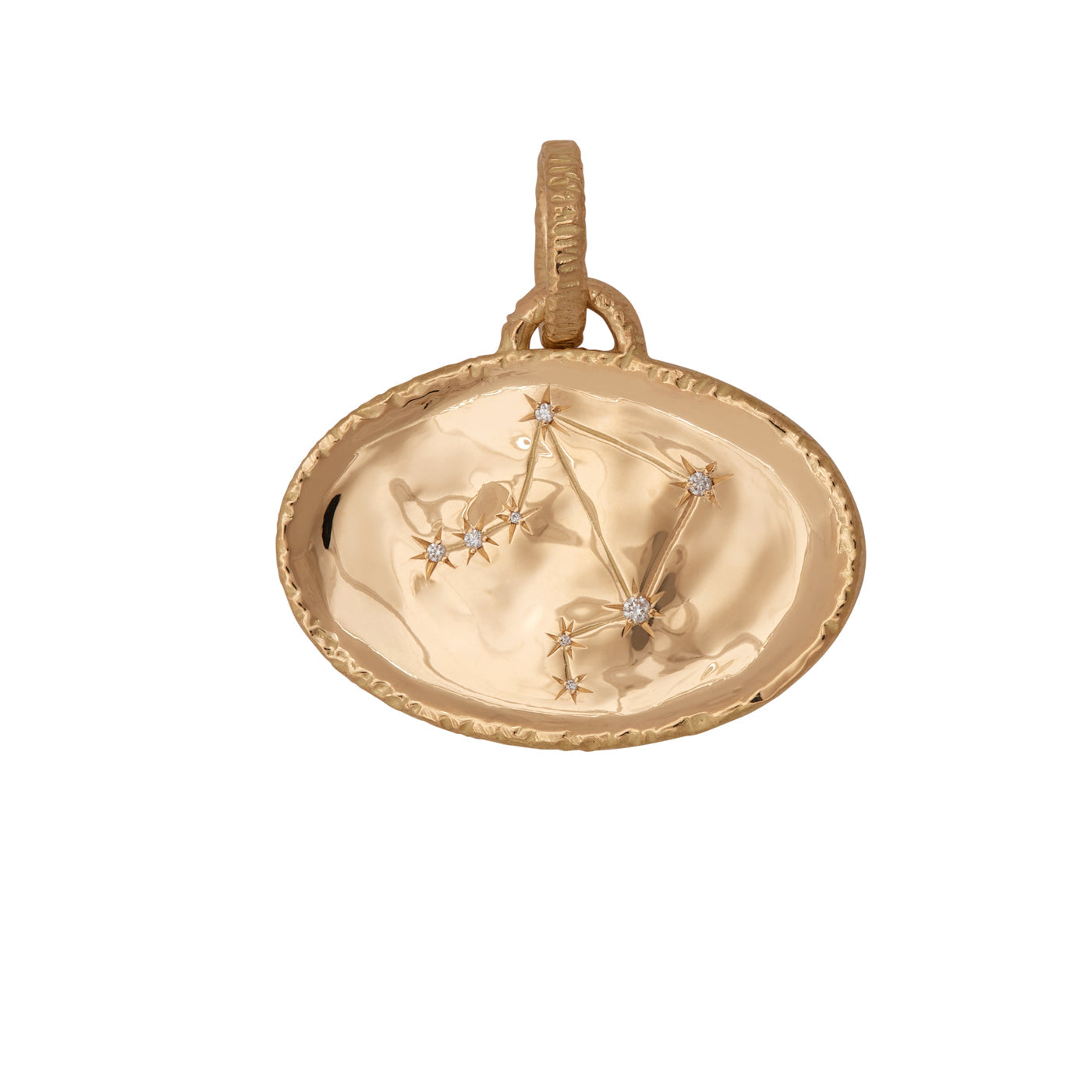 Libra Pendant with Diamonds | Yellow Gold / Regular | Zodiacs