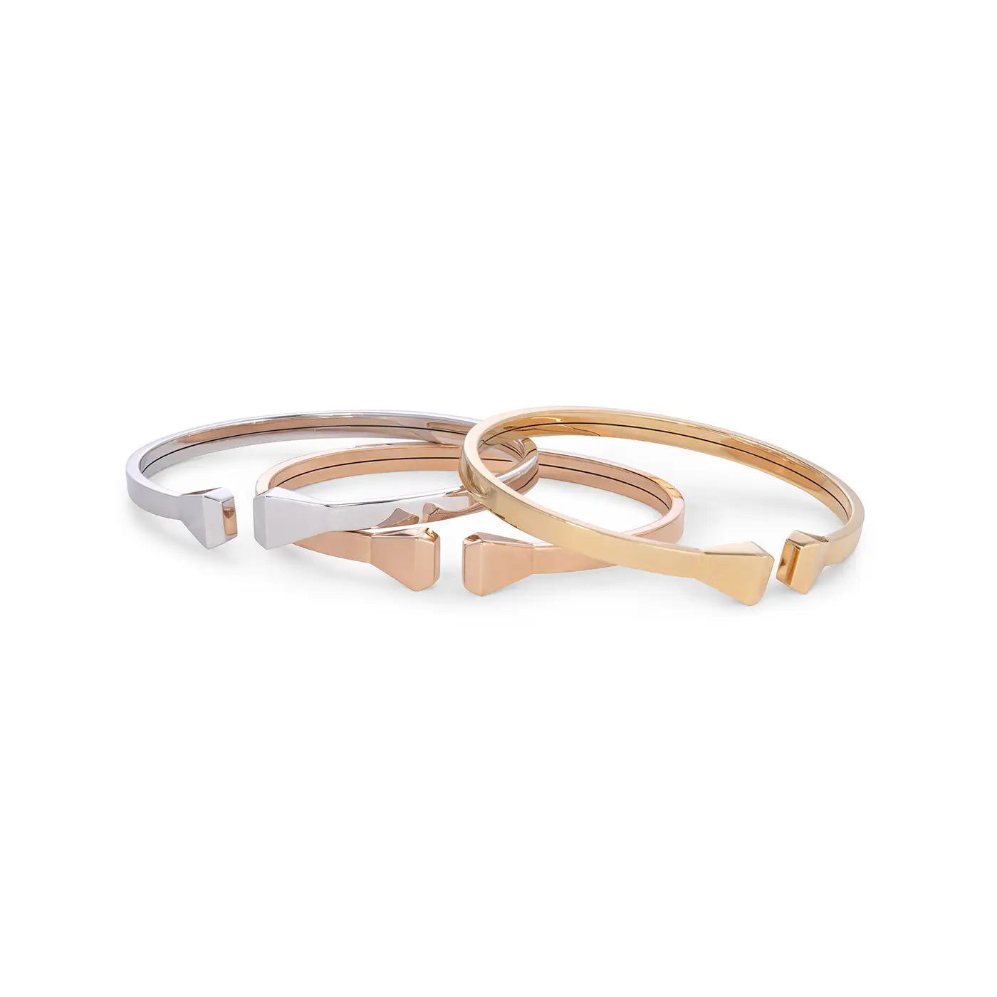 Nail Head Flexible Cuff | Rose Gold | Bracelets