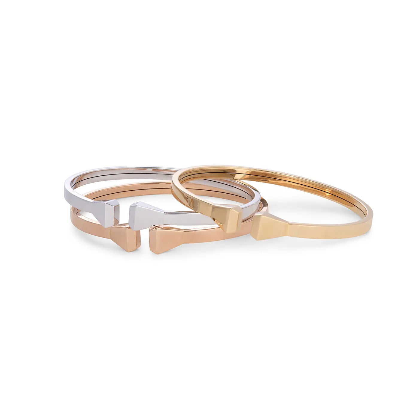 Nail Head Flexible Cuff | Rose Gold | Bracelets