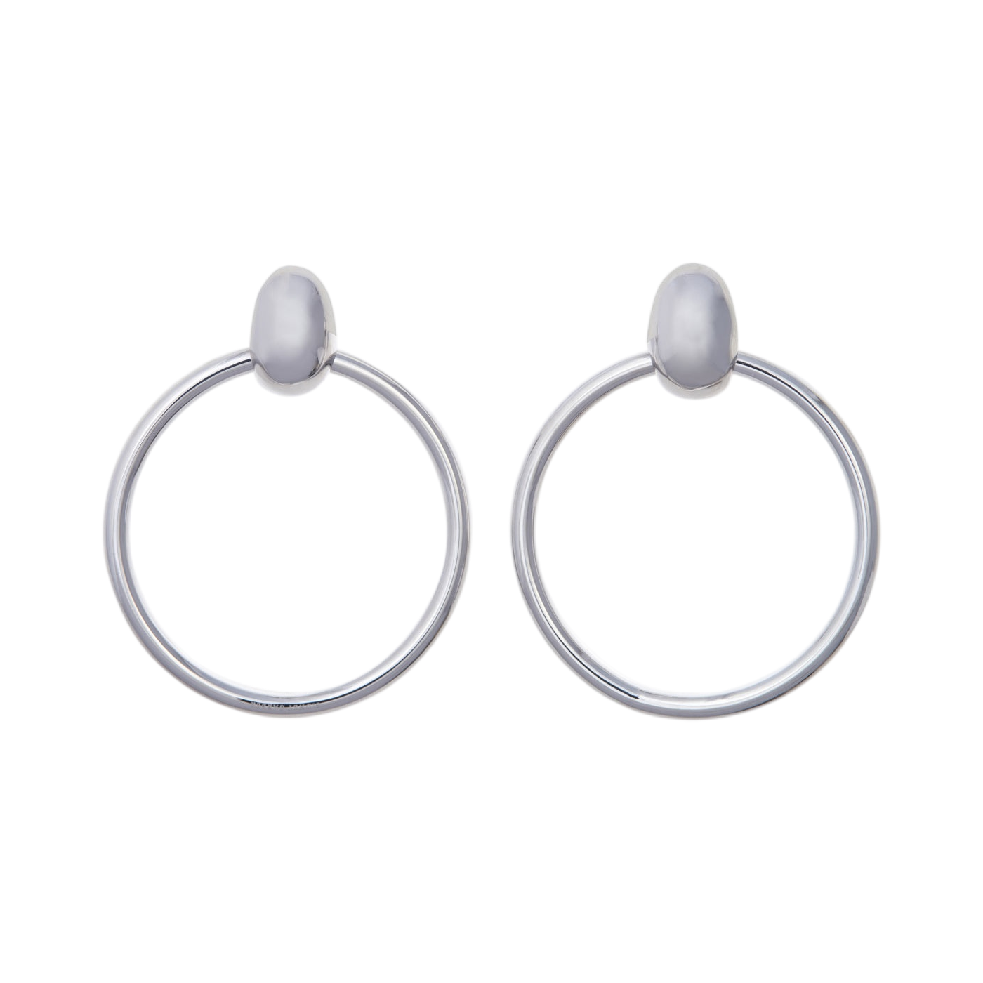 Naples Earrings | White Gold / 2 in (5 cm) | Earrings