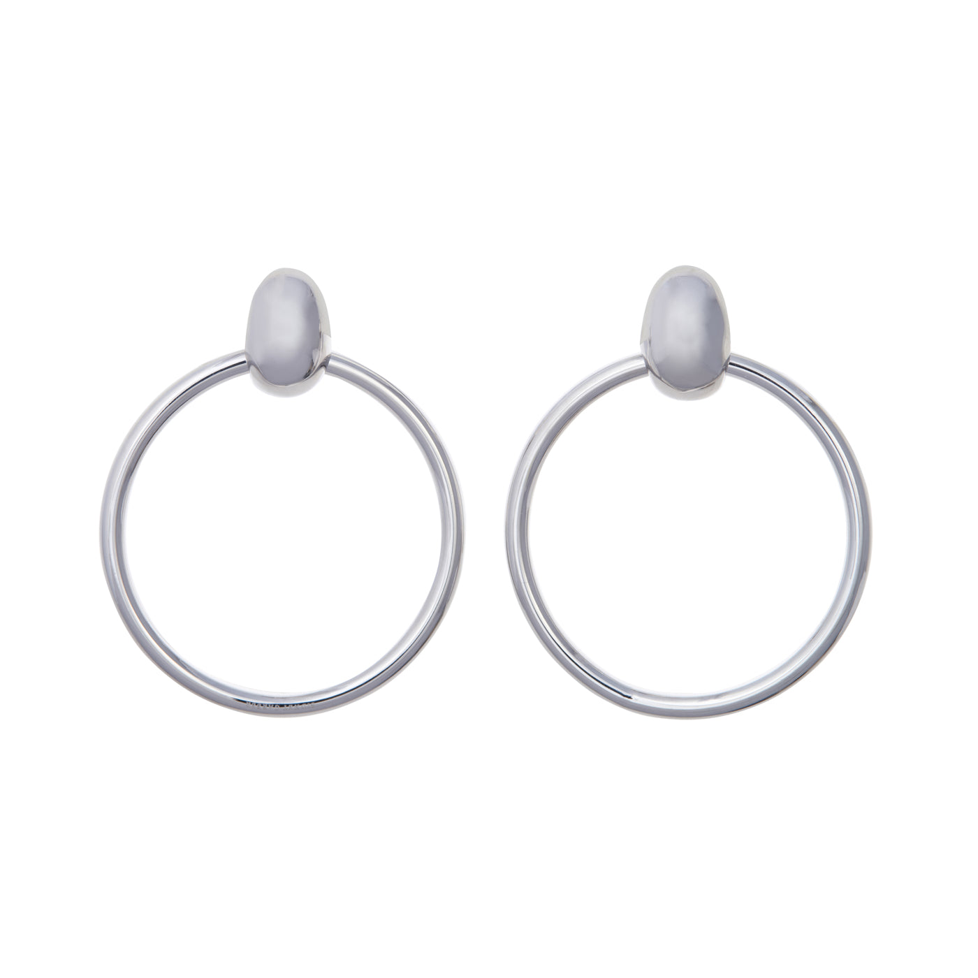 Naples Earrings | White Gold / 2 in (5 cm) | Earrings
