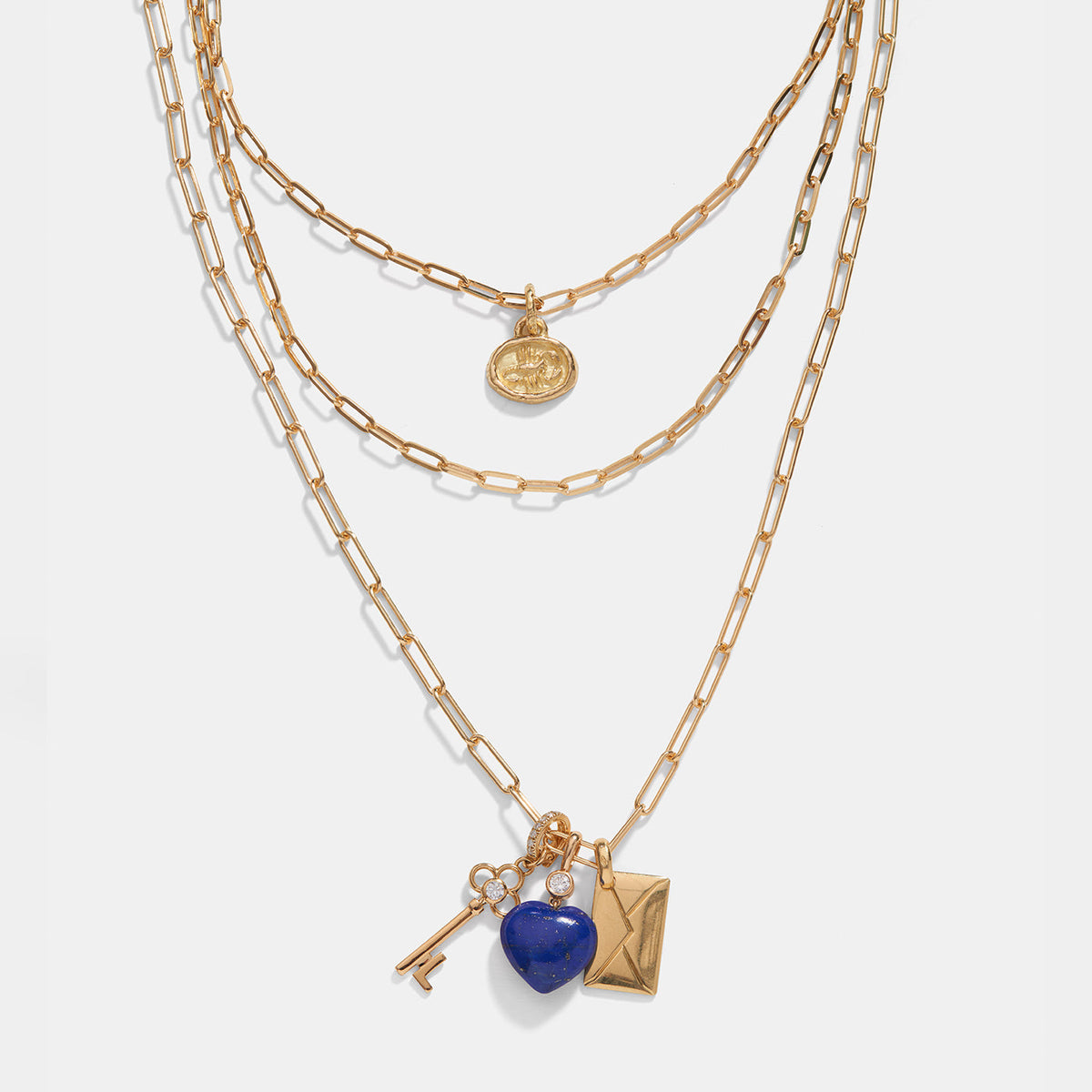 Paper Clip Chain Necklace | Yellow Gold / 16 in (40.5 cm) | Necklaces