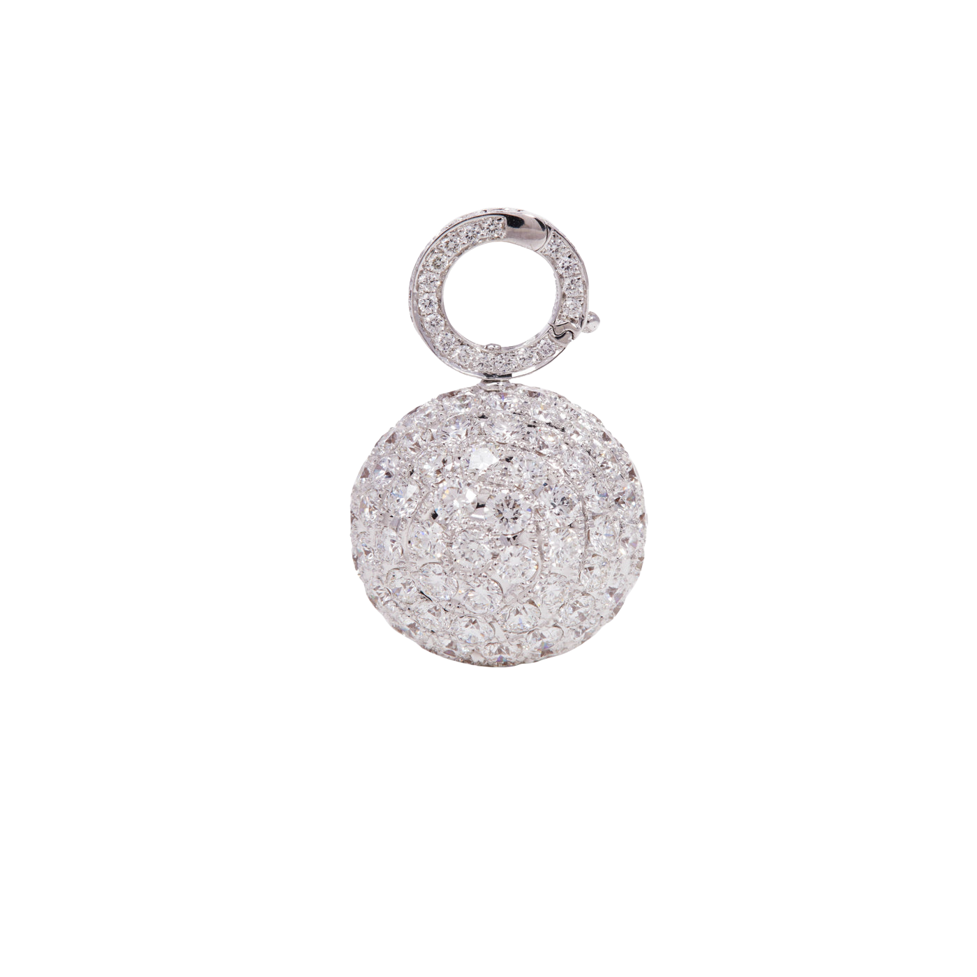 Pave Diamond Ball Pendant | Charms