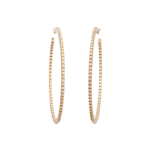 Perfect Hoops with Diamonds | Earrings