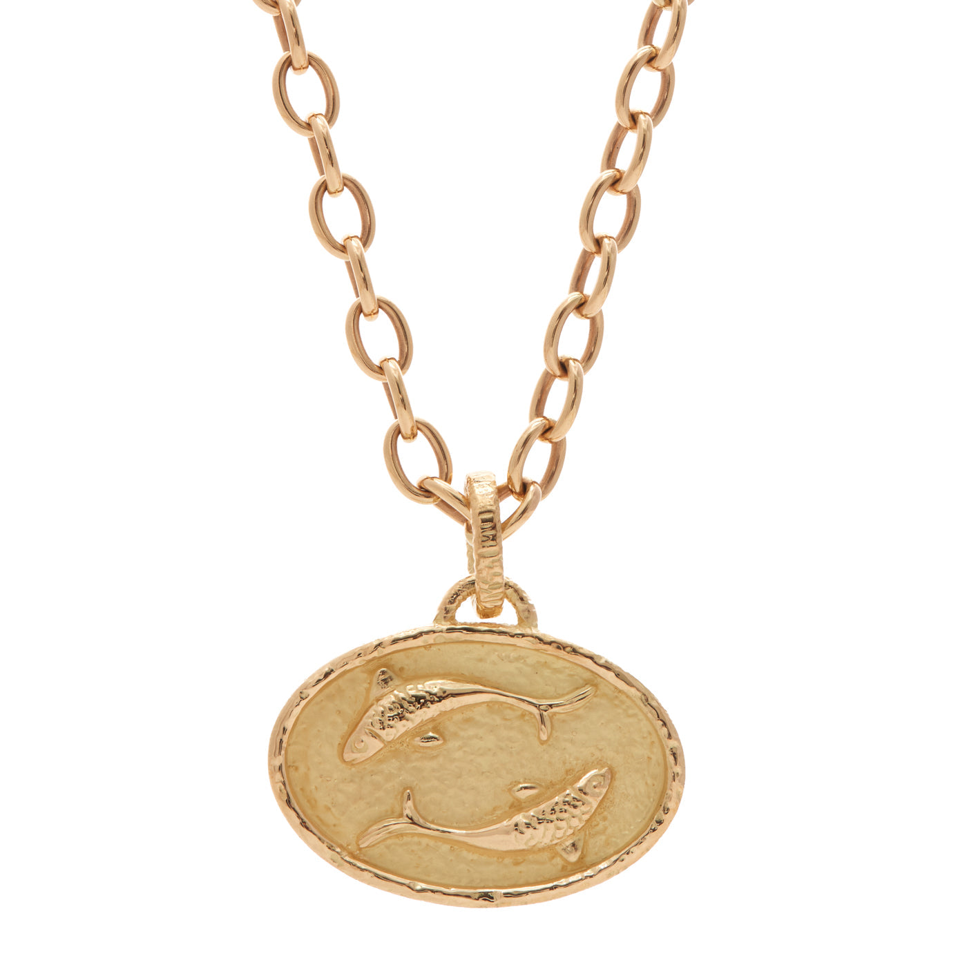 Pisces Pendant with Diamonds | Yellow Gold / Regular | Zodiacs