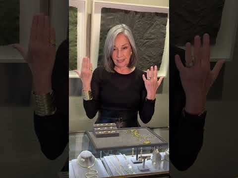A video of Brooke Garber discussing the origins of Sidney Garber Zodiac jewelry and how to style the rings and pendants.