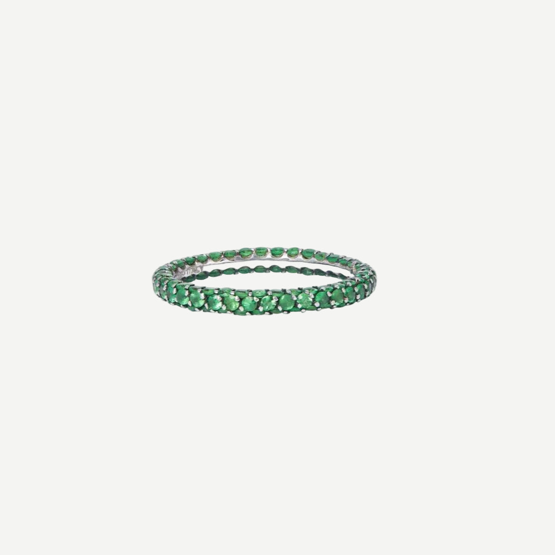 Tsavorite Band Ring | Rings