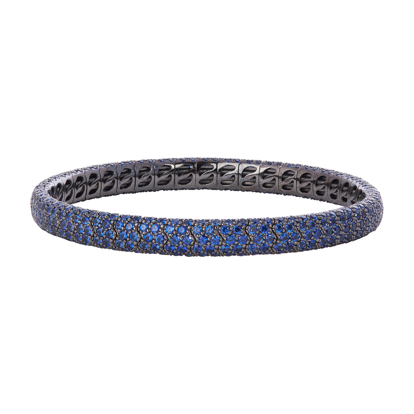Pavé Stretch Bracelet with Sapphires | Bracelets