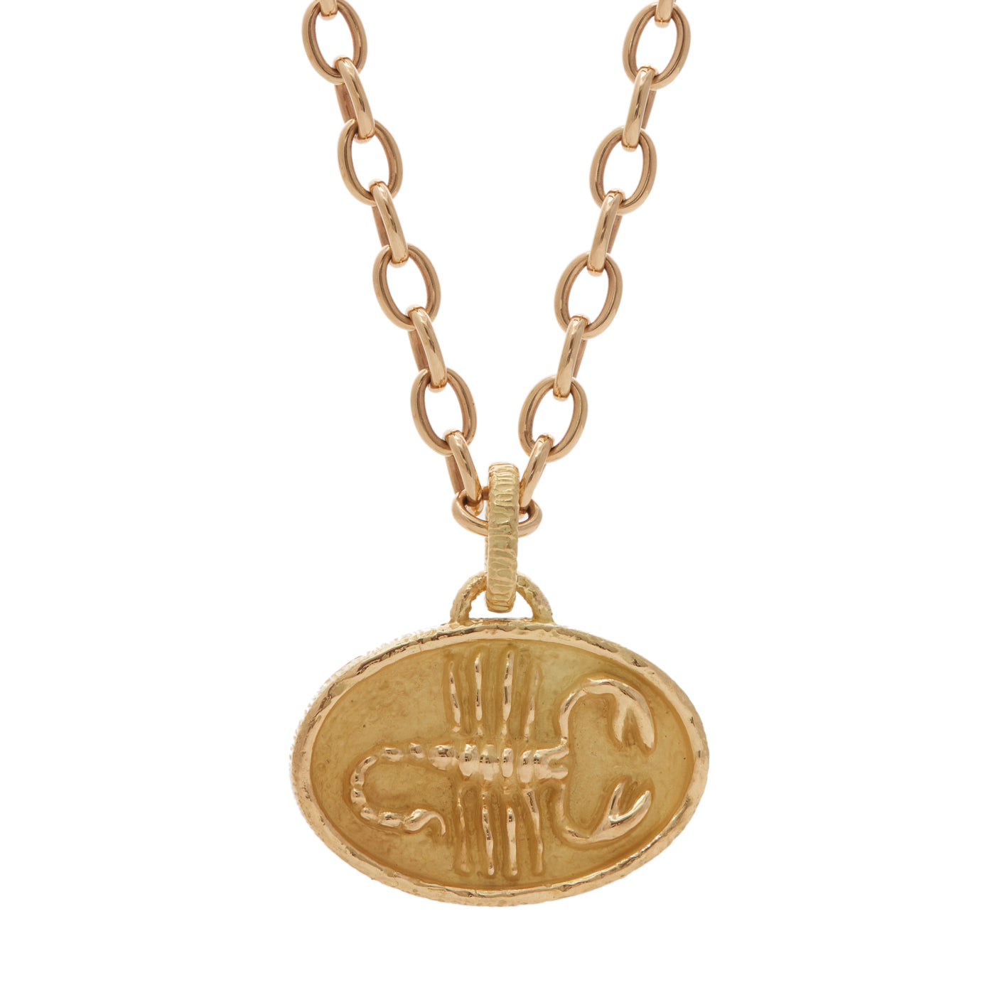 Scorpio Pendant with Diamonds | Yellow Gold / Regular | Zodiacs Charms & Pendants