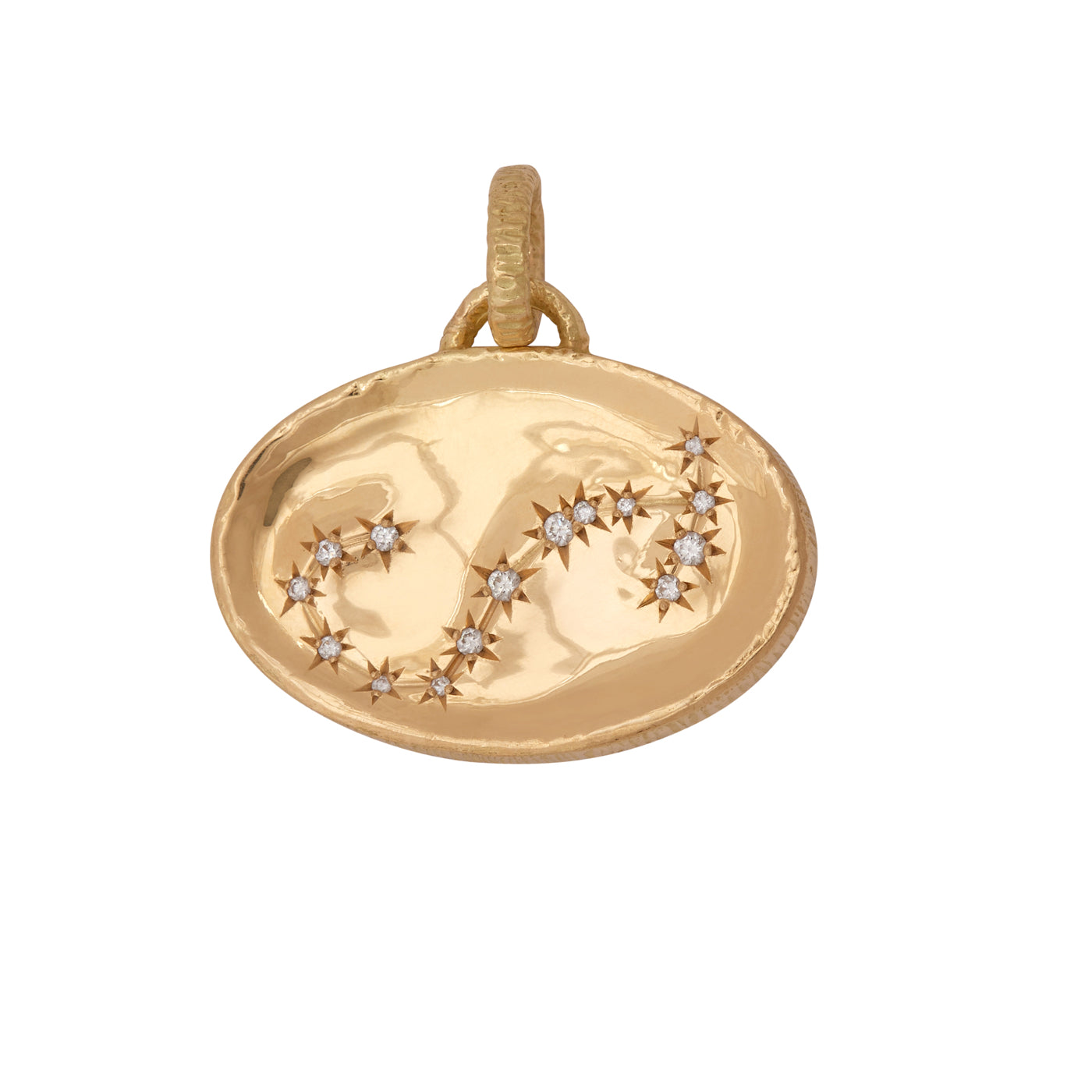 Scorpio Pendant with Diamonds | Yellow Gold / Regular | Zodiacs Charms & Pendants