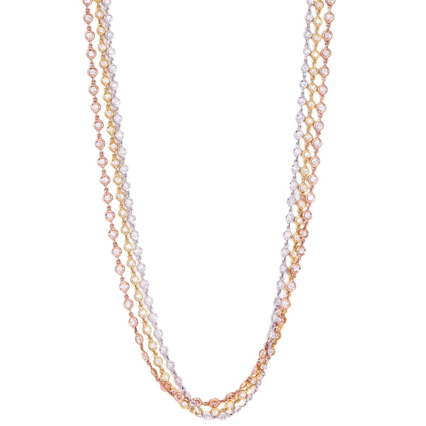Superlative Necklace with Diamonds | White Gold / 27 in | Necklaces