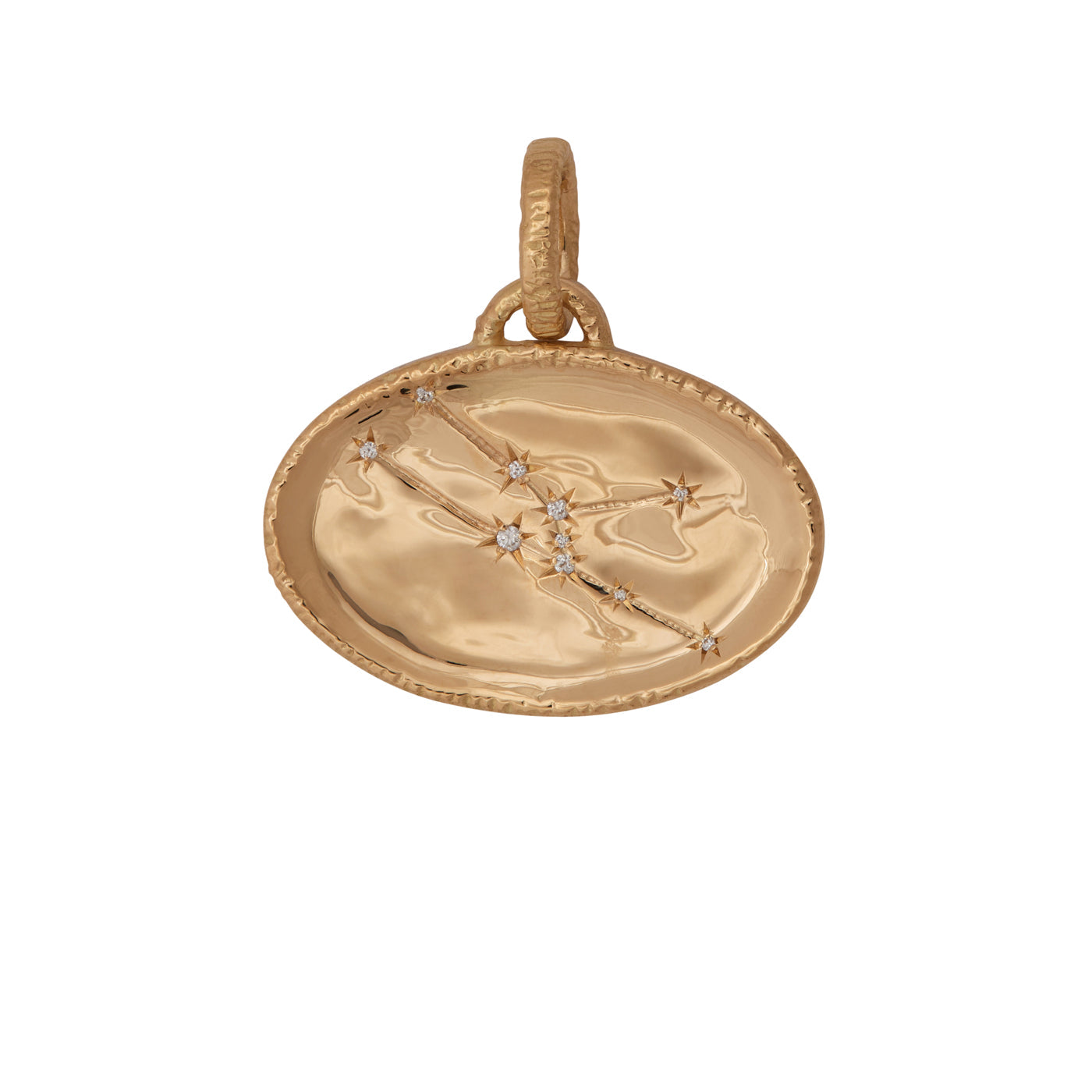 Taurus Pendant with Diamonds | Yellow Gold / Regular | Zodiacs