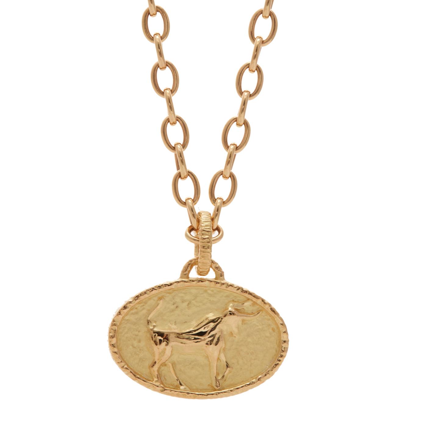 Taurus Pendant with Diamonds | Yellow Gold / Regular | Zodiacs