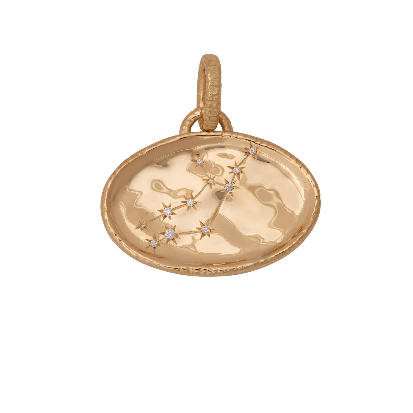 Virgo Pendant with Diamonds | Yellow Gold / Regular | Zodiacs
