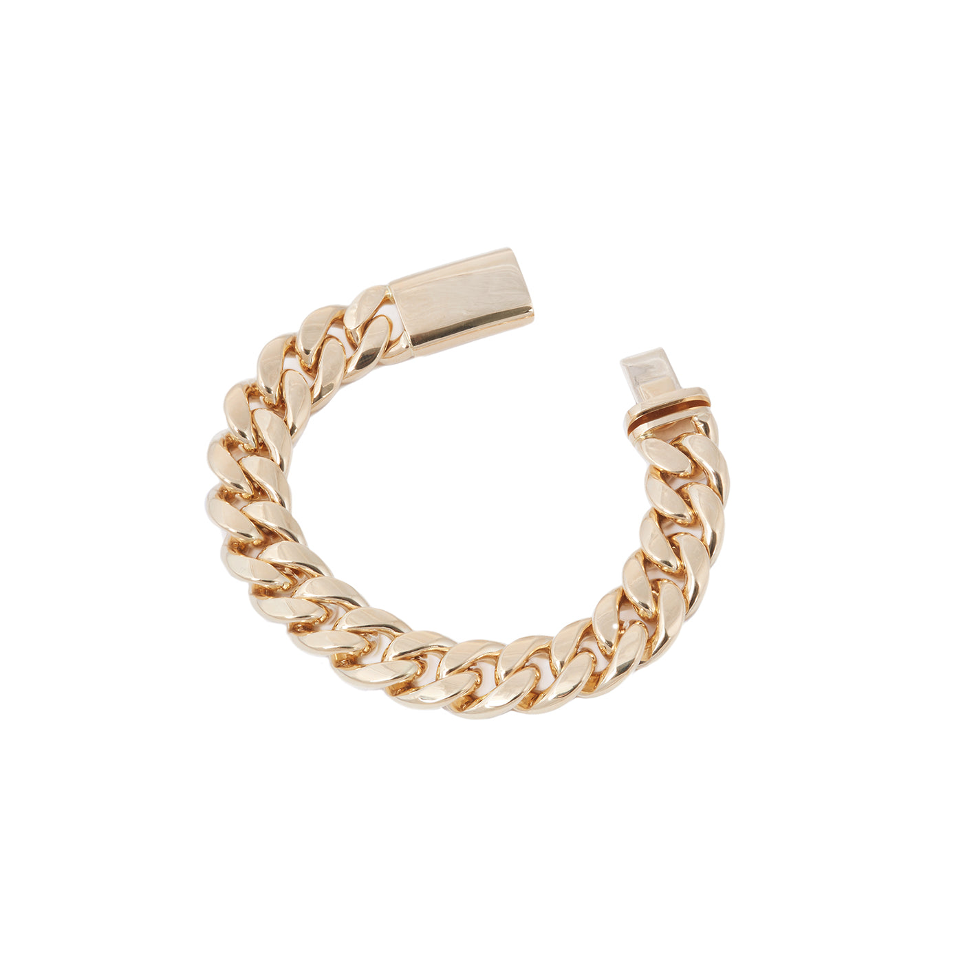 Yellow Gold Curb Chain Bracelet | Yellow Gold / 6.7 in (17 cm) | Bracelets