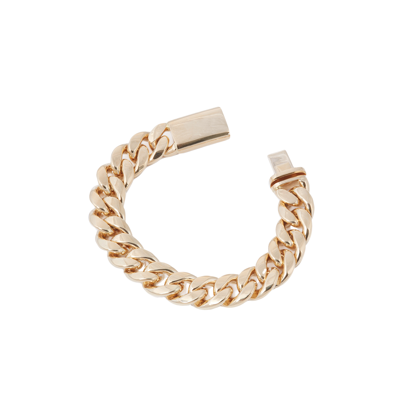Yellow Gold Curb Chain Bracelet | Yellow Gold / 6.7 in (17 cm) | Bracelets