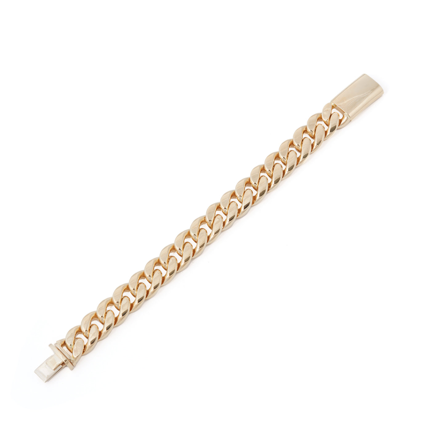 Yellow Gold Curb Chain Bracelet | Yellow Gold / 6.7 in (17 cm) | Bracelets