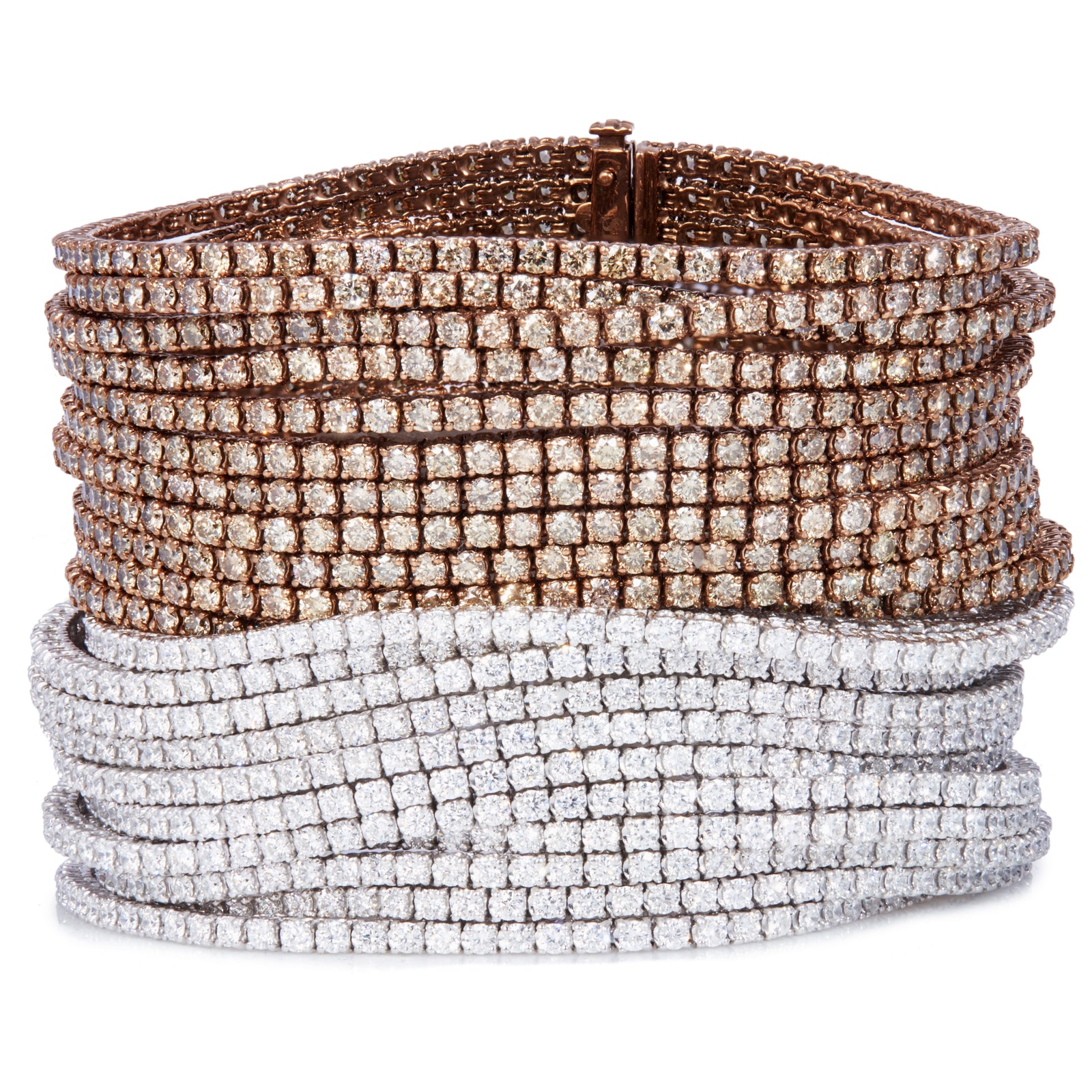 11 Row Bracelet with Diamonds | Bracelets