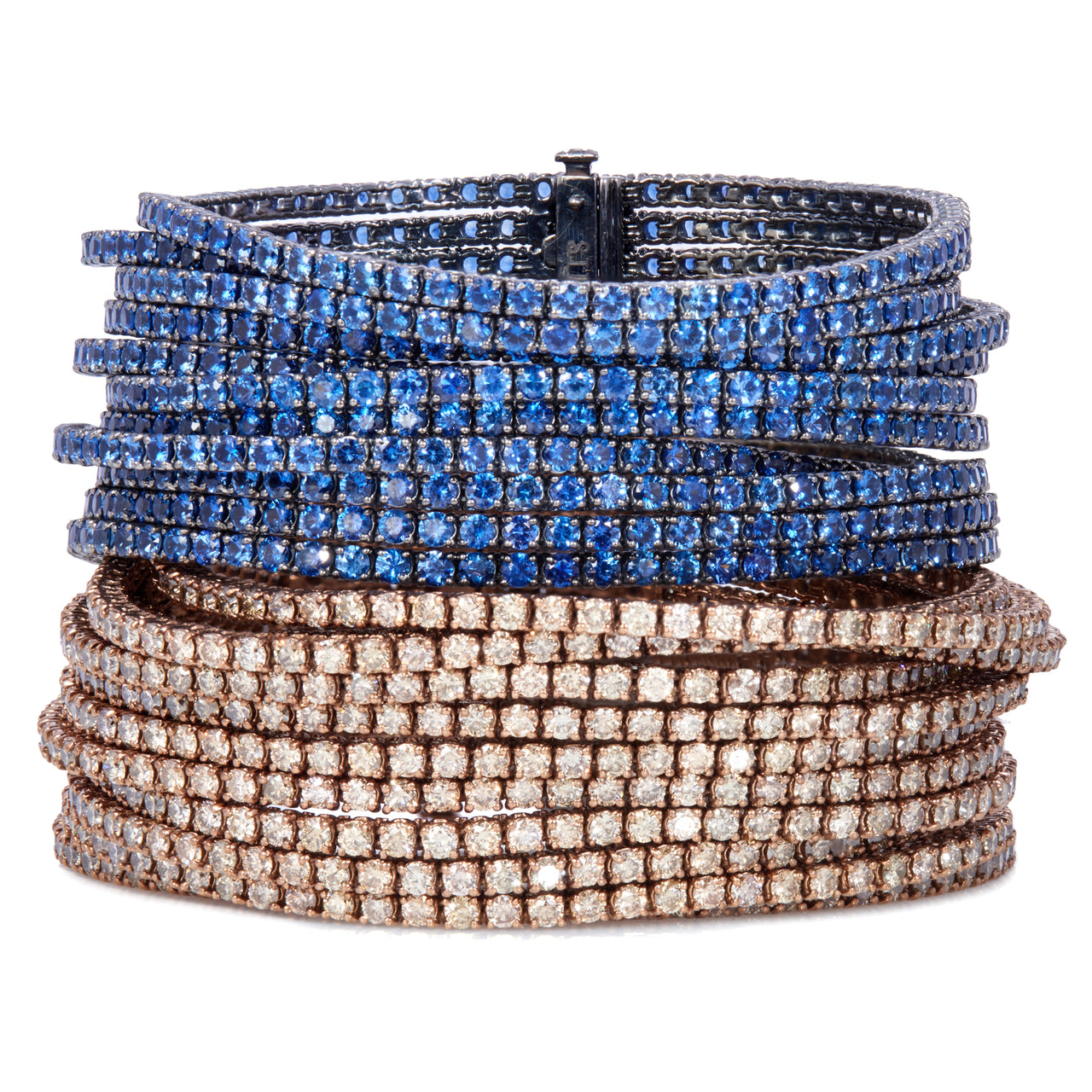 11 Row Bracelet with Sapphires