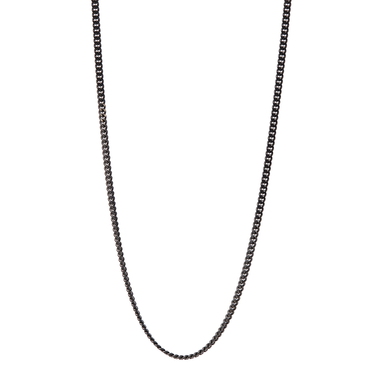 Black Curb Chain Necklace