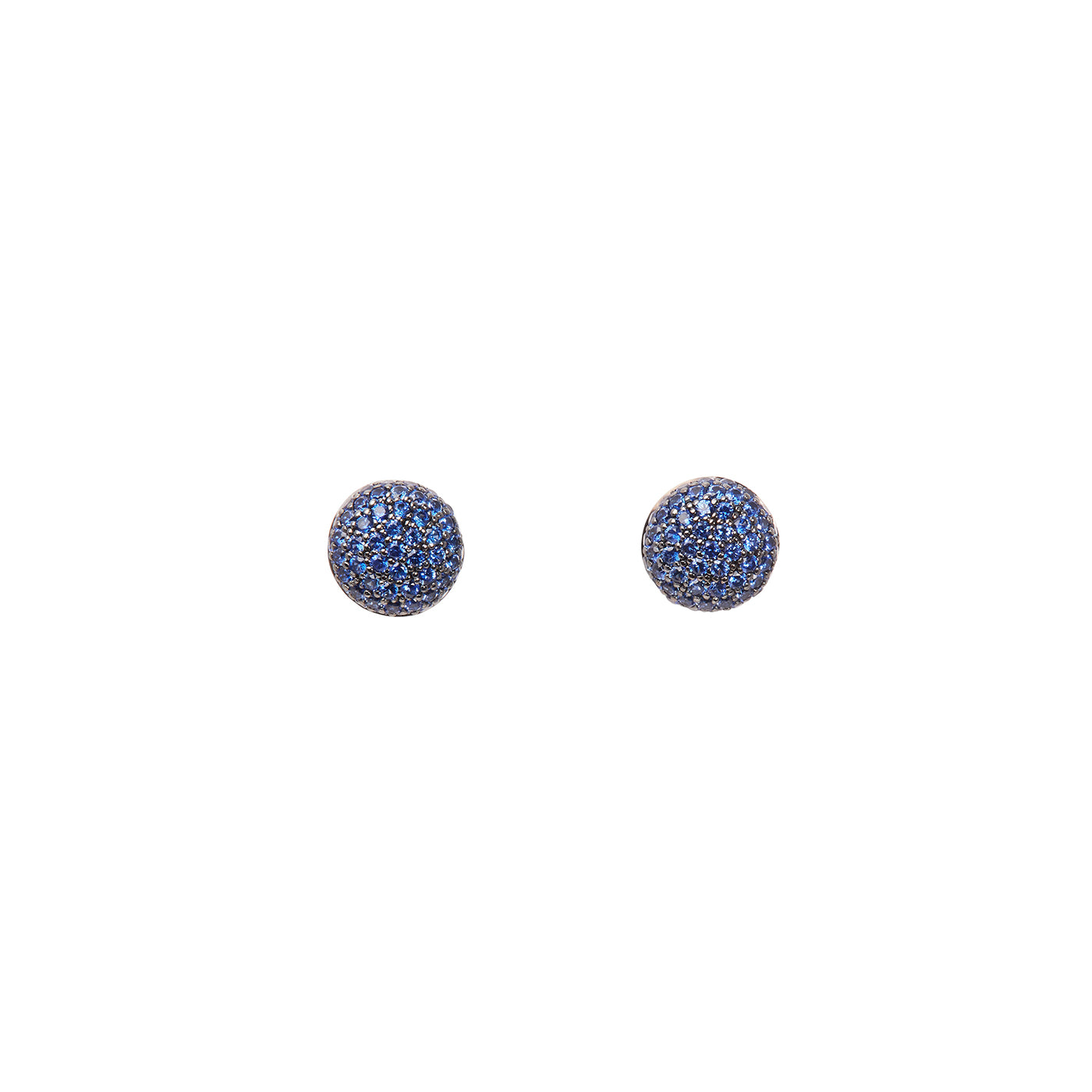 Perfect Pave Button Earrings