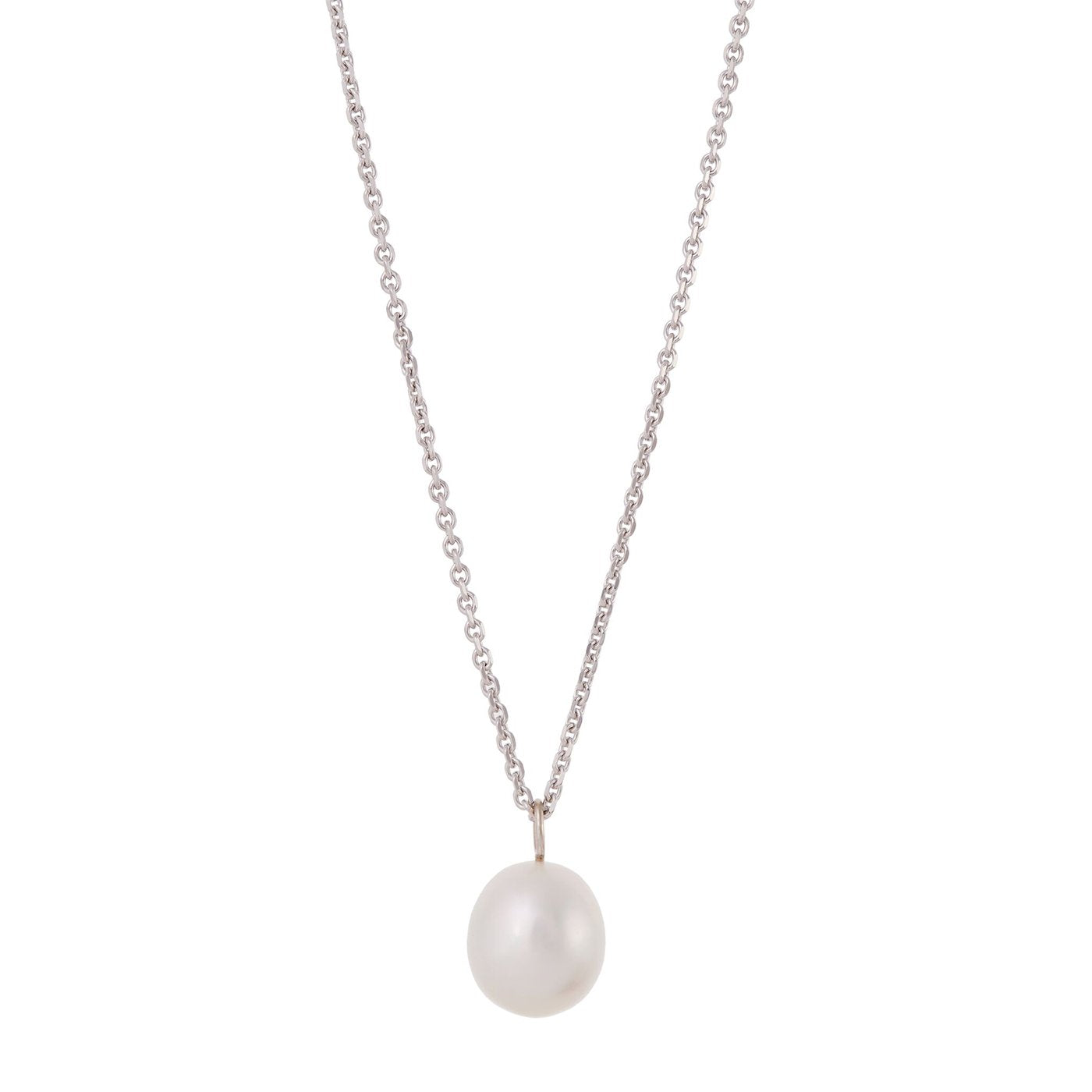 Floating Pearl Charm | White Gold | Charms