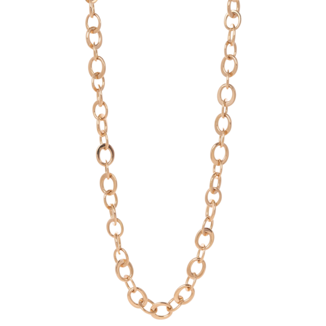 Crescent Link Necklace | Yellow Gold / 35 in (89 cm) | Necklaces