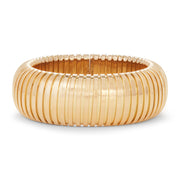 Yellow Gold Domed Cuff Bracelet