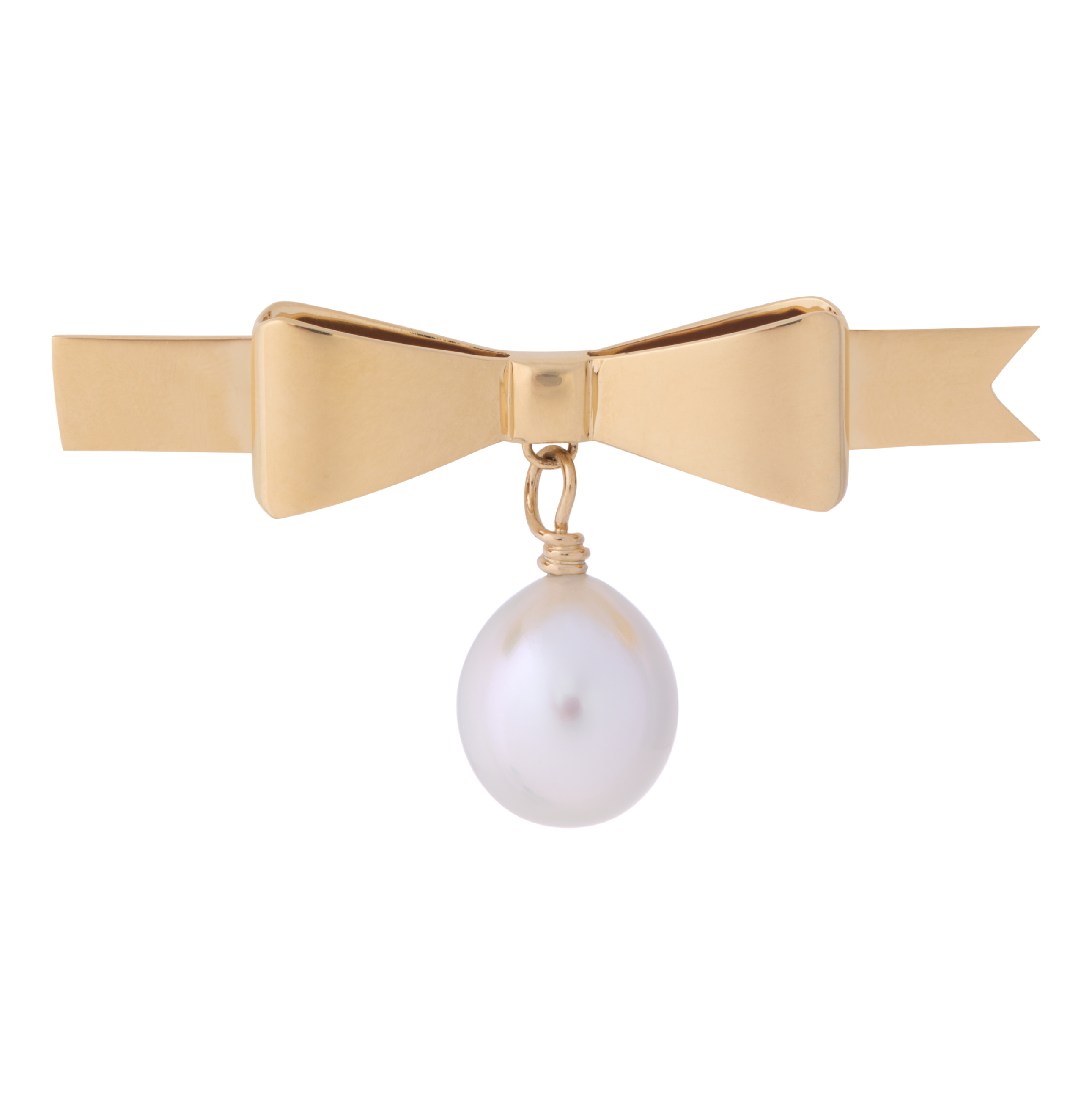 Bow Brooch with South Sea Pearl