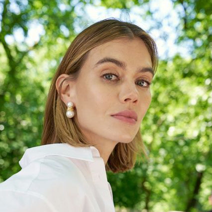 Double Pearl Earrings
