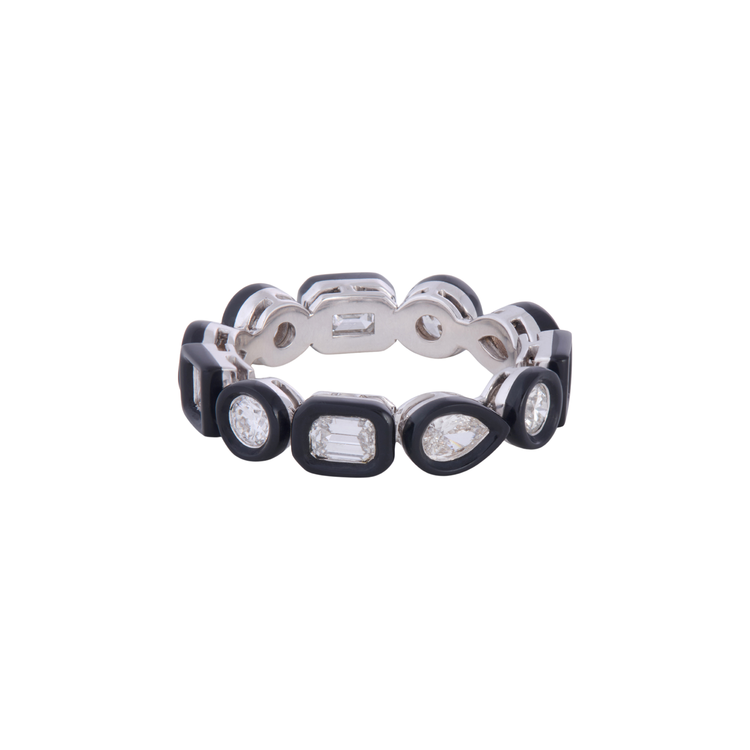 Enamel Multi Shape Ring