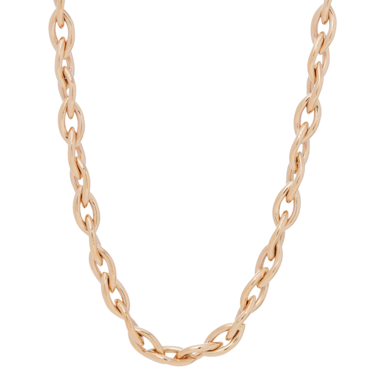 Marquise Link Chain Necklace | Yellow Gold / 16 in (40.5 cm) | Necklaces