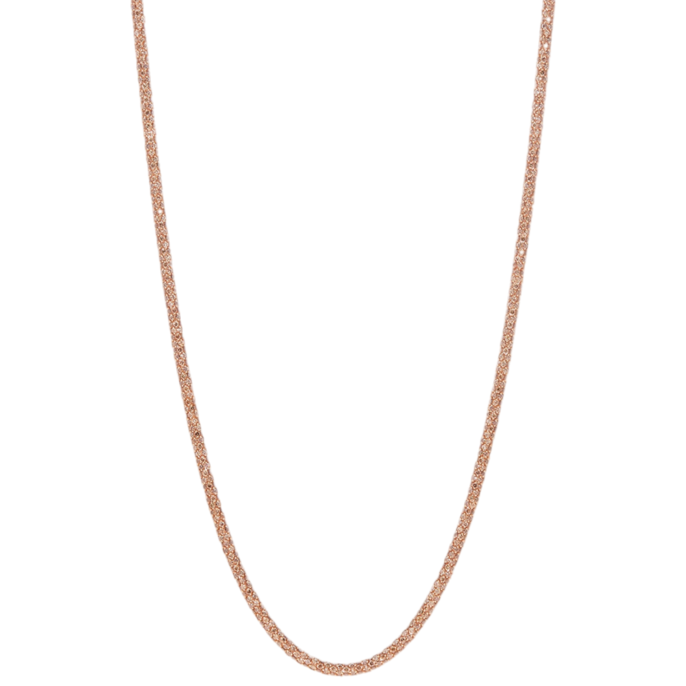 Rope Necklace with Cognac Diamonds | Rose Gold with Cognac Diamonds / 36 in (91.5 cm) | Necklaces