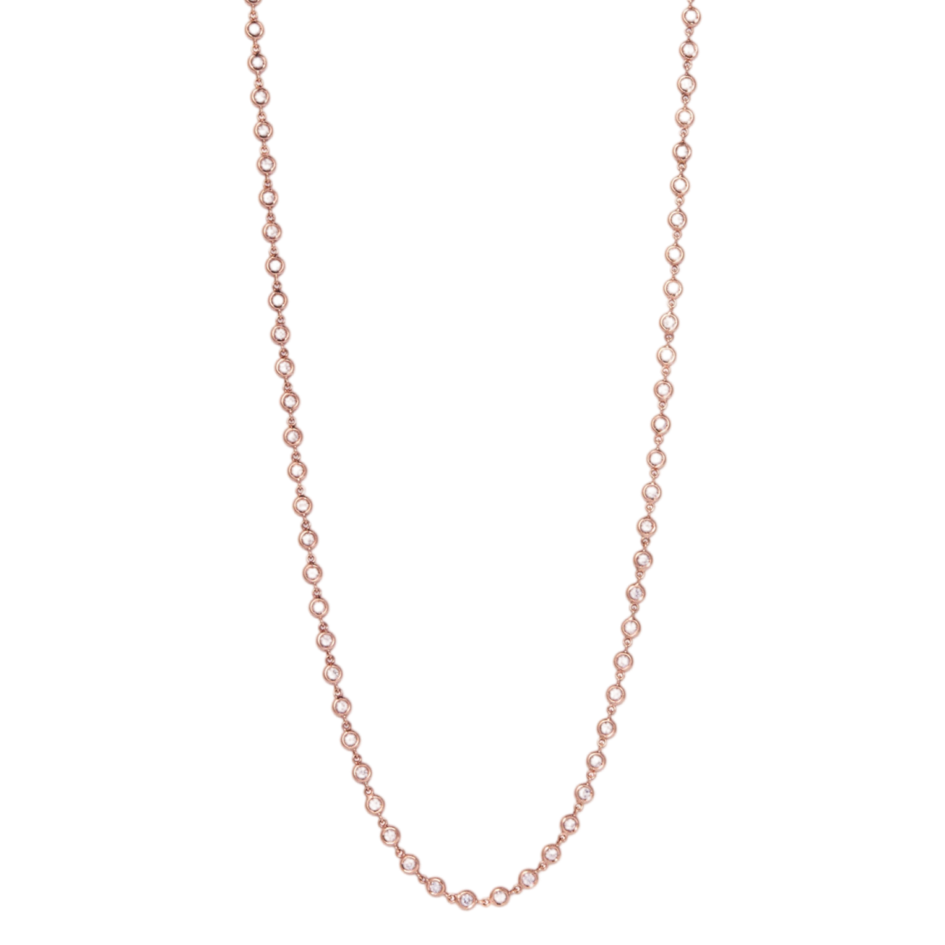 Superlative Necklace with Diamonds | Rose Gold / 27 in | Necklaces