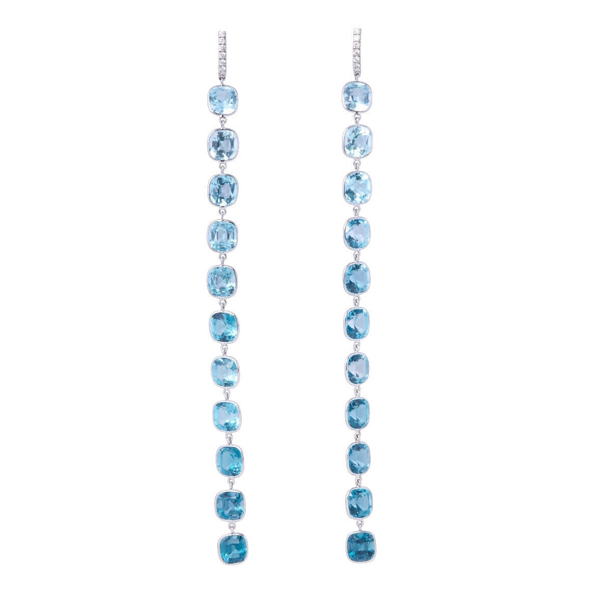 Blue Topaz Dangle Earrings
