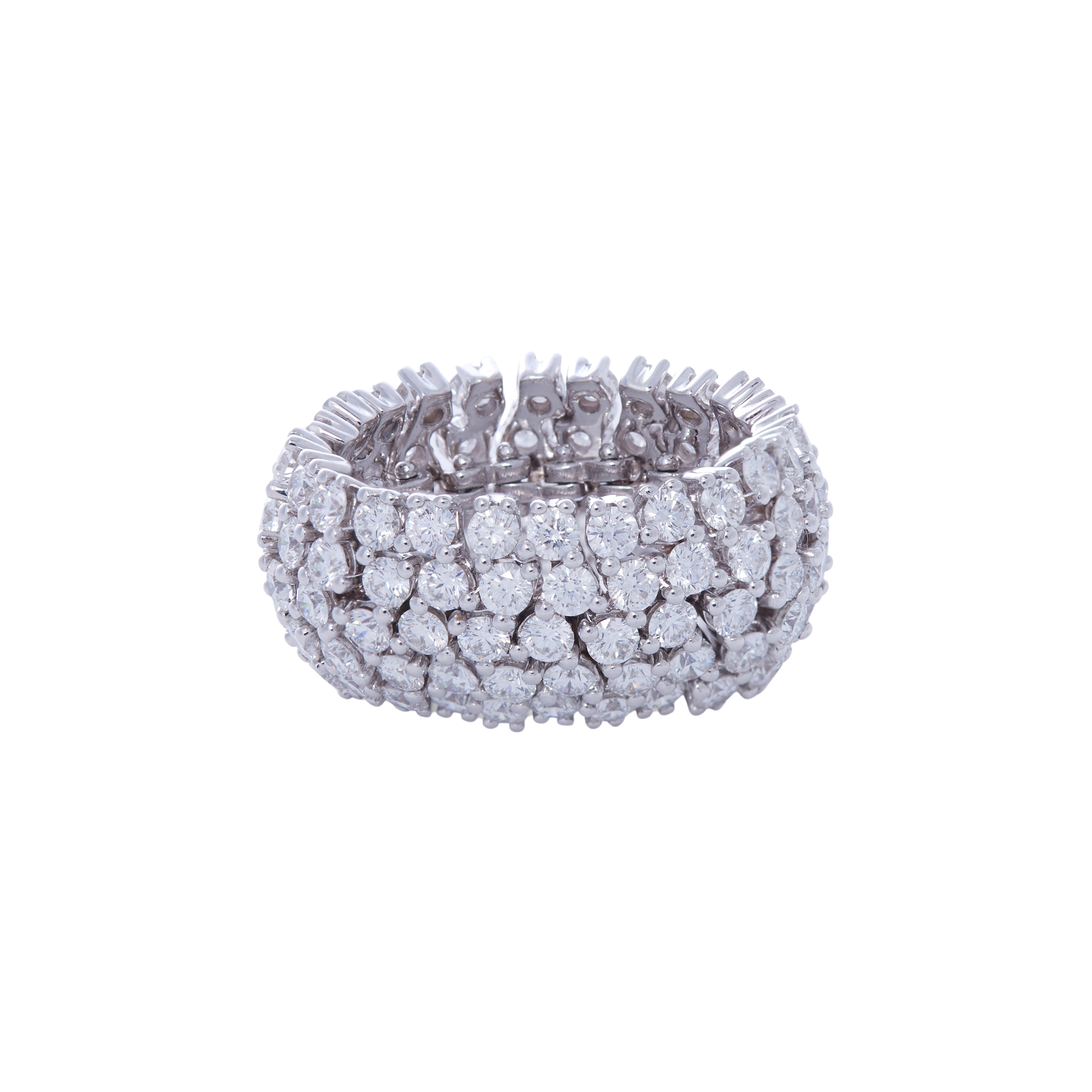 Flexible Ring with Diamonds