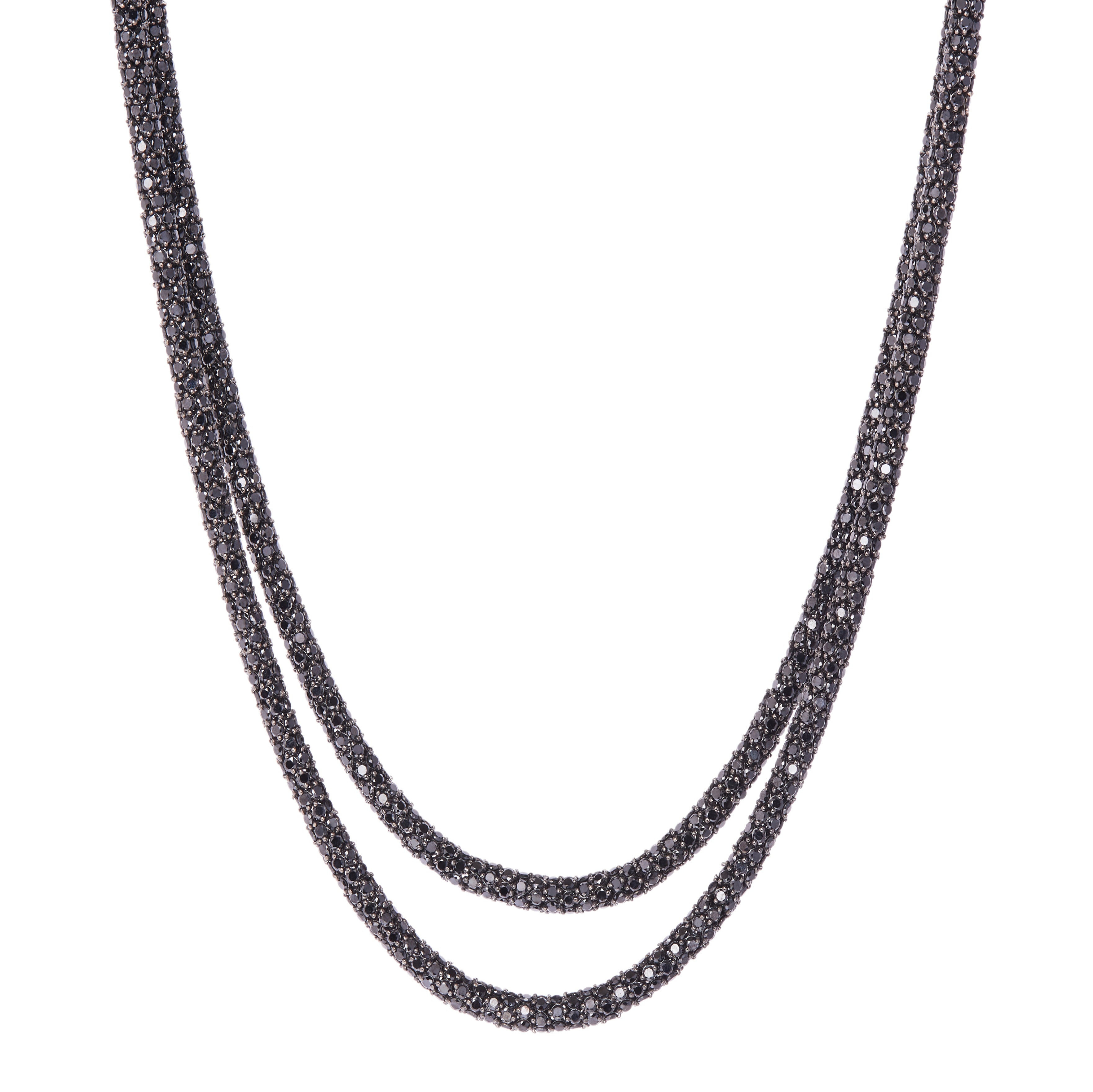 Black Diamond Rope Necklace