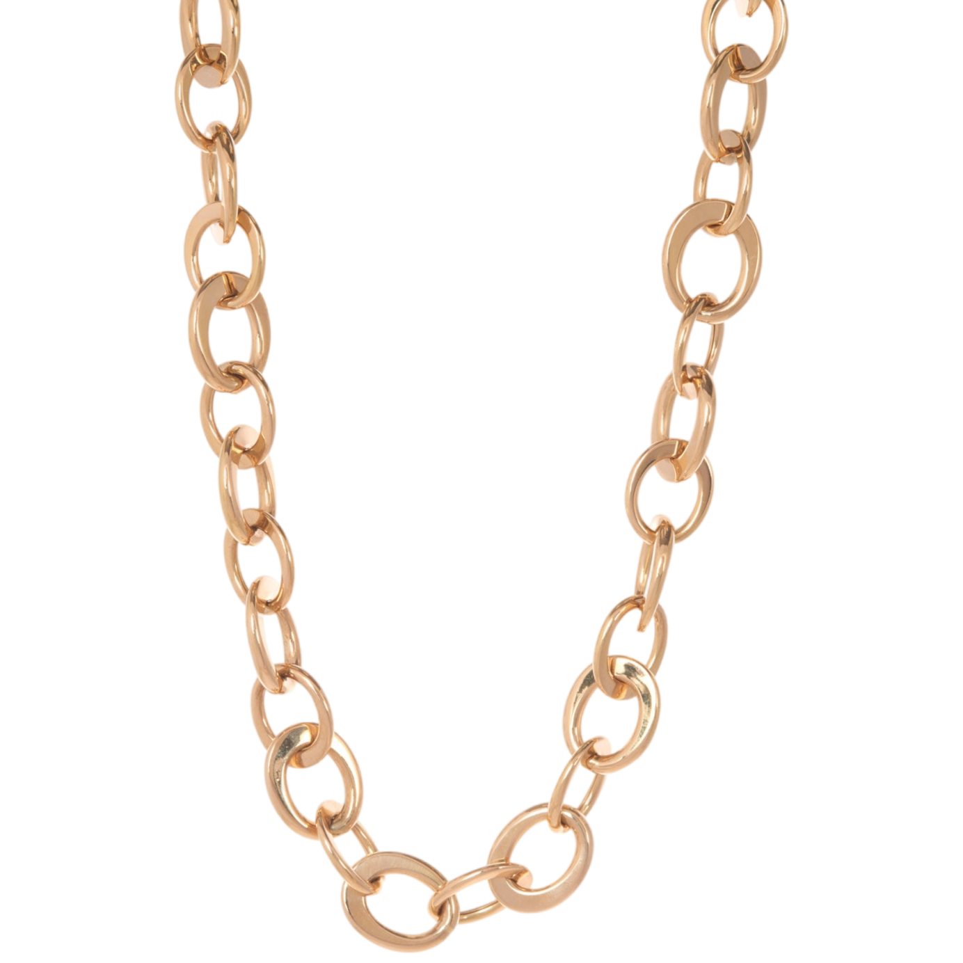 Crescent Link Necklace | Yellow Gold / 17 in (43 cm) | Necklaces