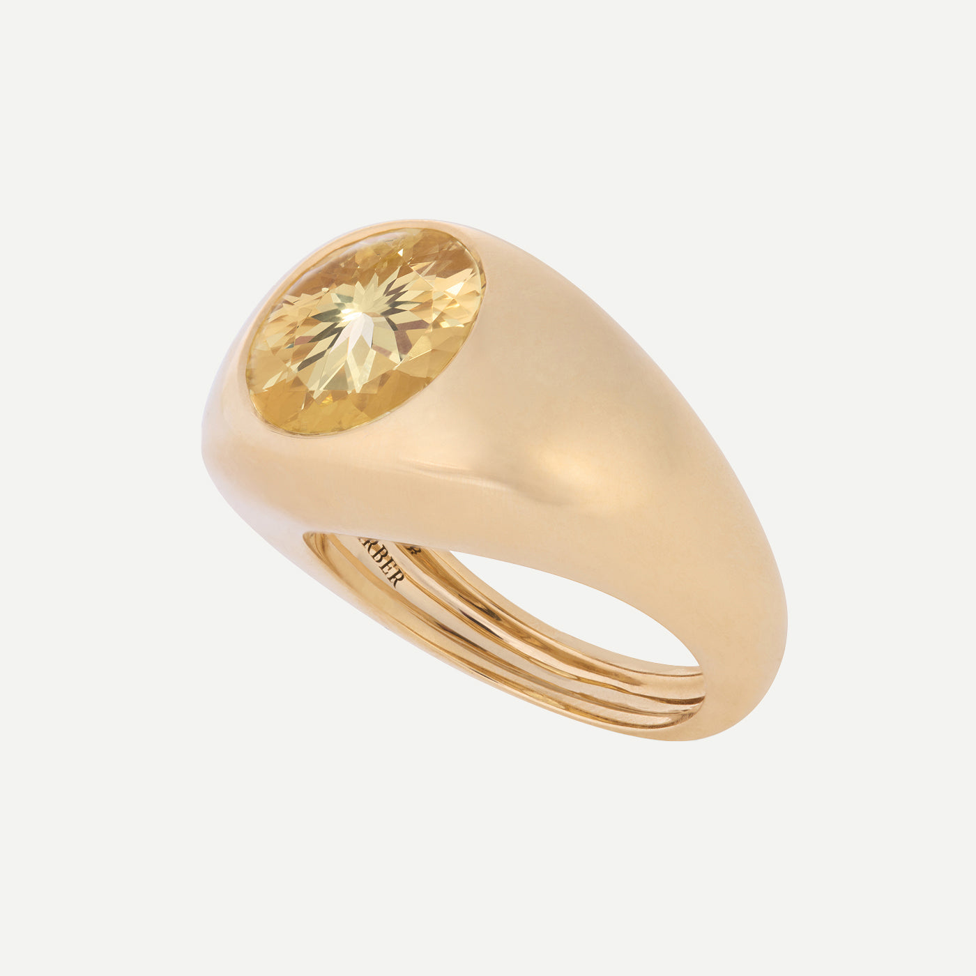 Yellow Beryl Ring