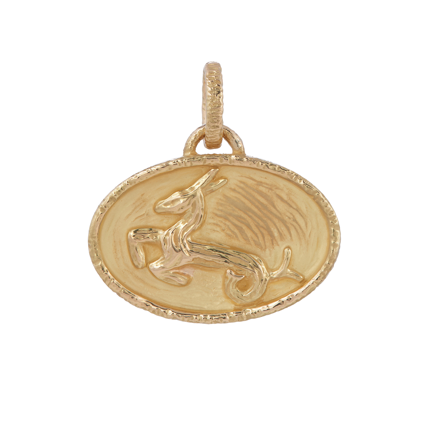 Capricorn Pendant with Diamonds | Yellow Gold / Regular | Zodiacs