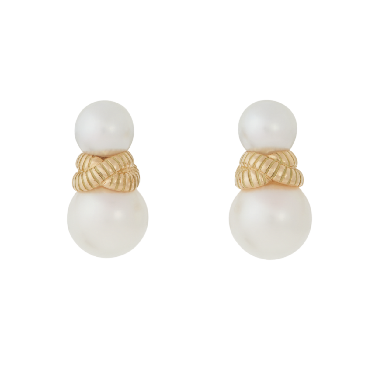 Double Pearl Earrings