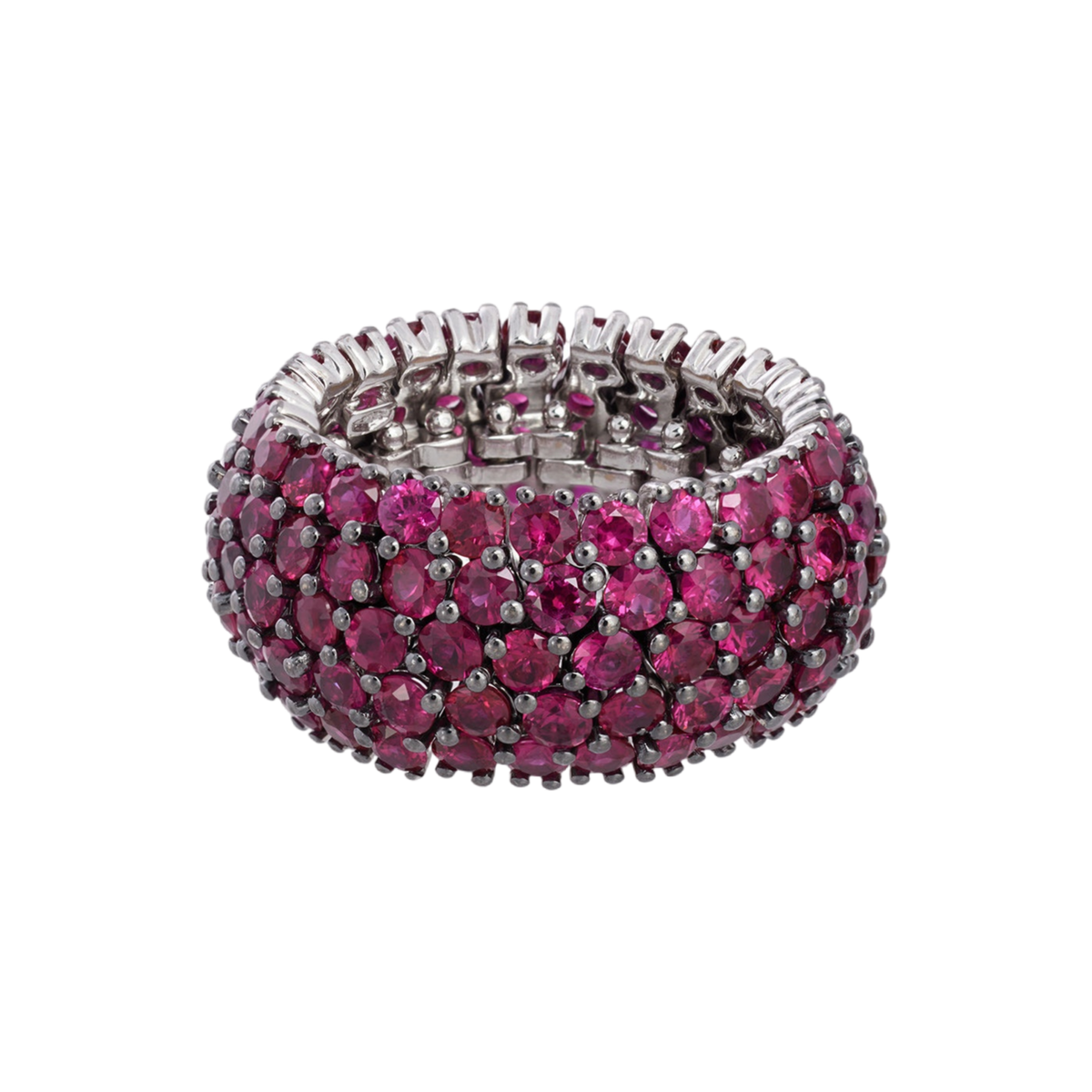 Flexible Ring with Rubies | Rings