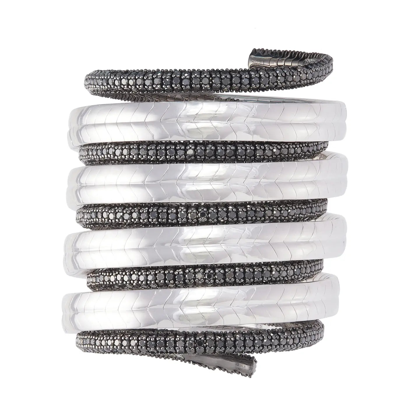 Black Diamond Brevetto Bracelet | White Gold / 6.1 in. (15.5 cm) | Bracelets