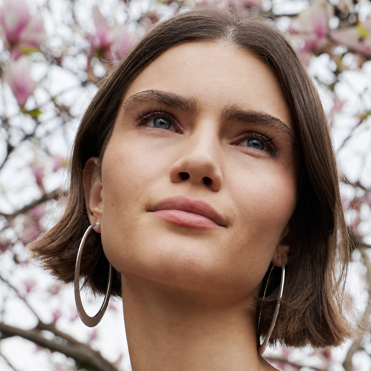 Crescent Hoop Earrings