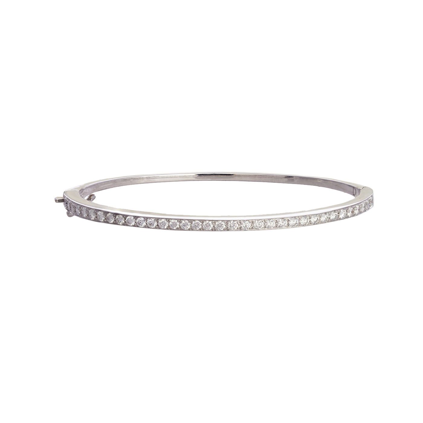 Diamond Bangle | White Gold | Bracelets