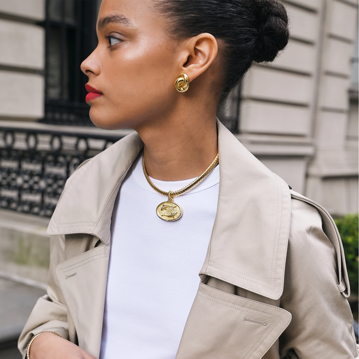 Interlocking Circle Earrings