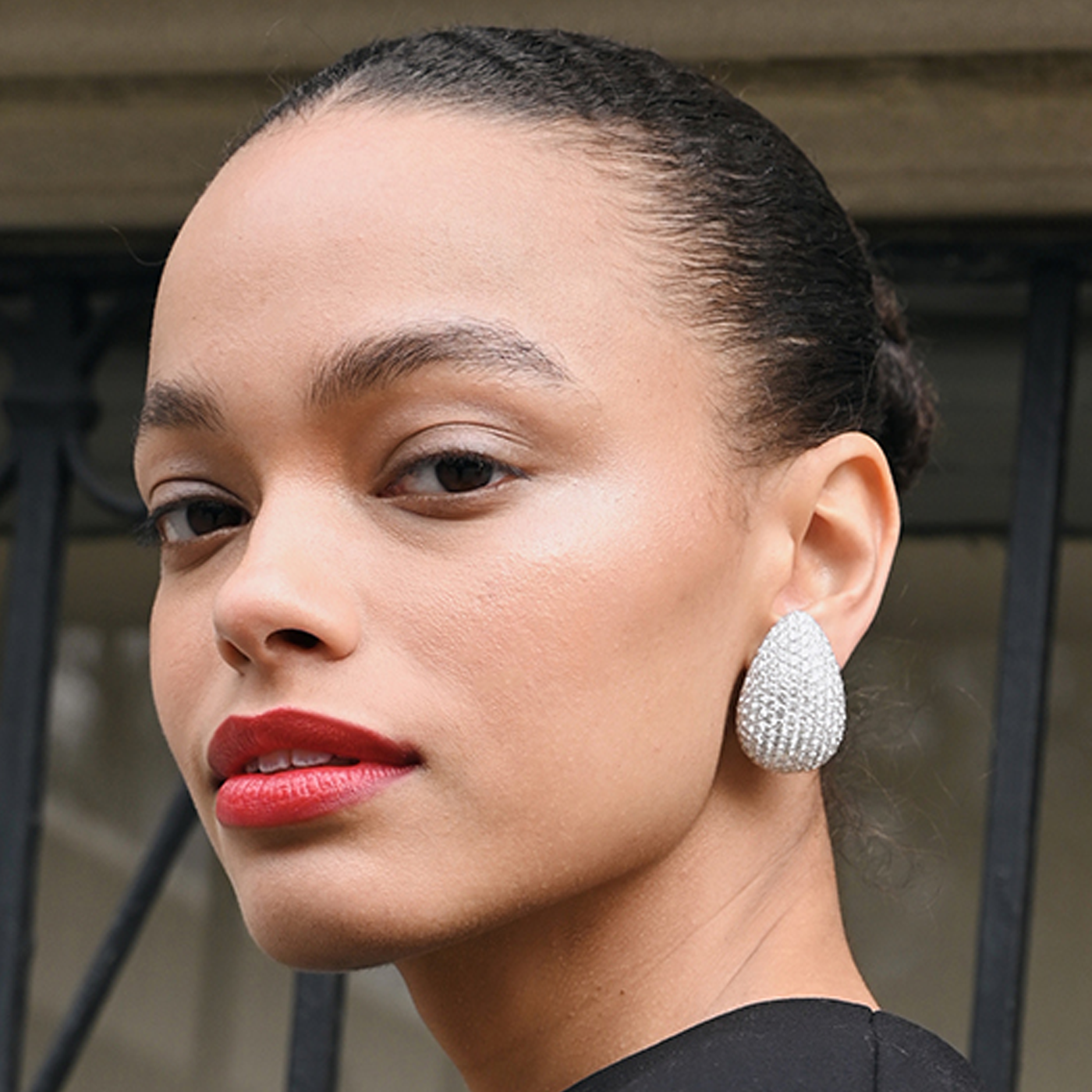 Diamond Large Anjou Earrings