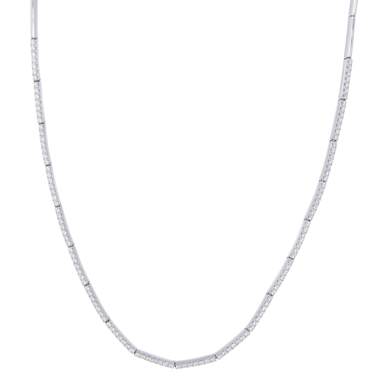 Lyra Half Diamond Necklace